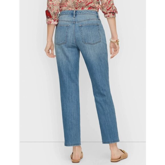 NWOT TALBOTS Womens' Atlas Wash Modern Ankle High Rise Jeans Size 14 Petite - Picture 2 of 7